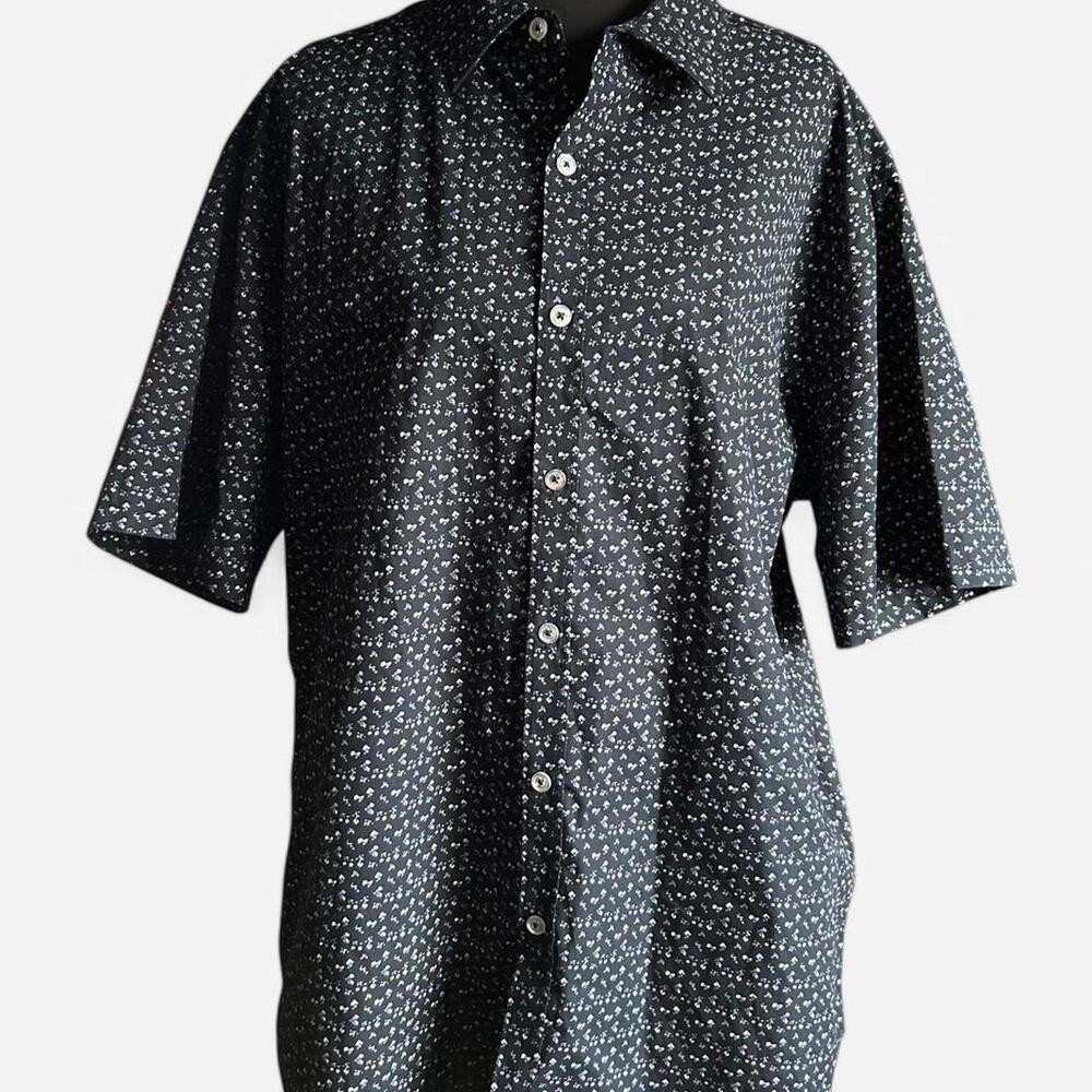 Beverly Hills Polo Club Men's Black and Multi Shirt